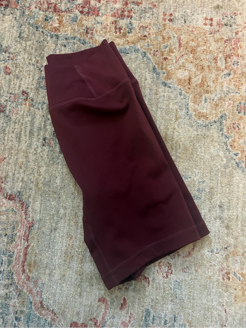 Oner Active Women's High-Waist Maroon Bike Shorts
